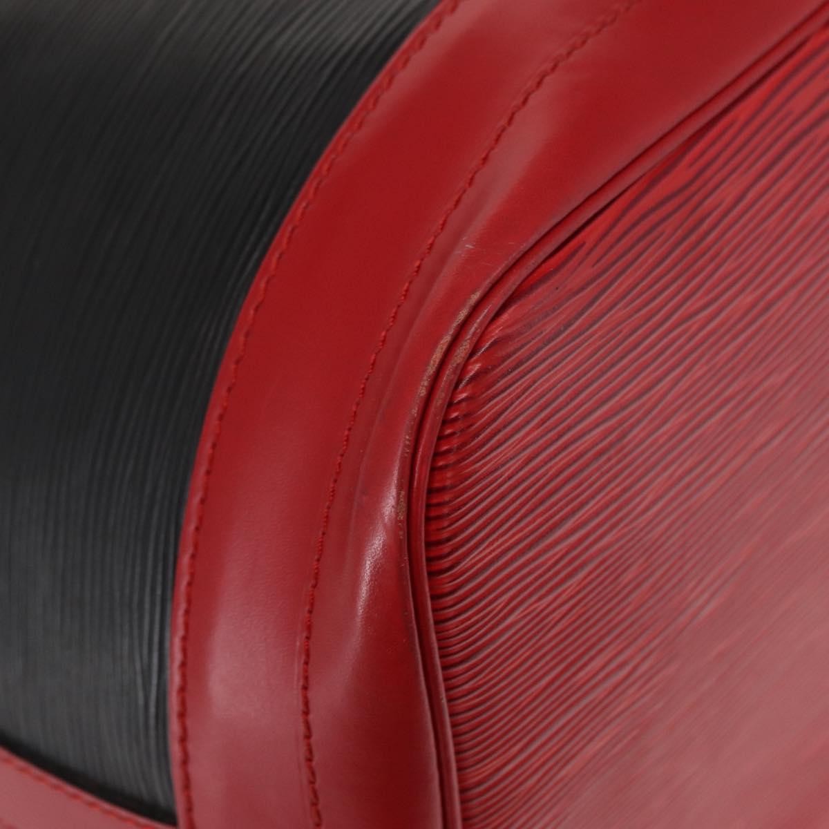 Louis Vuitton Bicolor Noe Handbag Epi Leather, BLACK, LEATHER, Shoulder bag