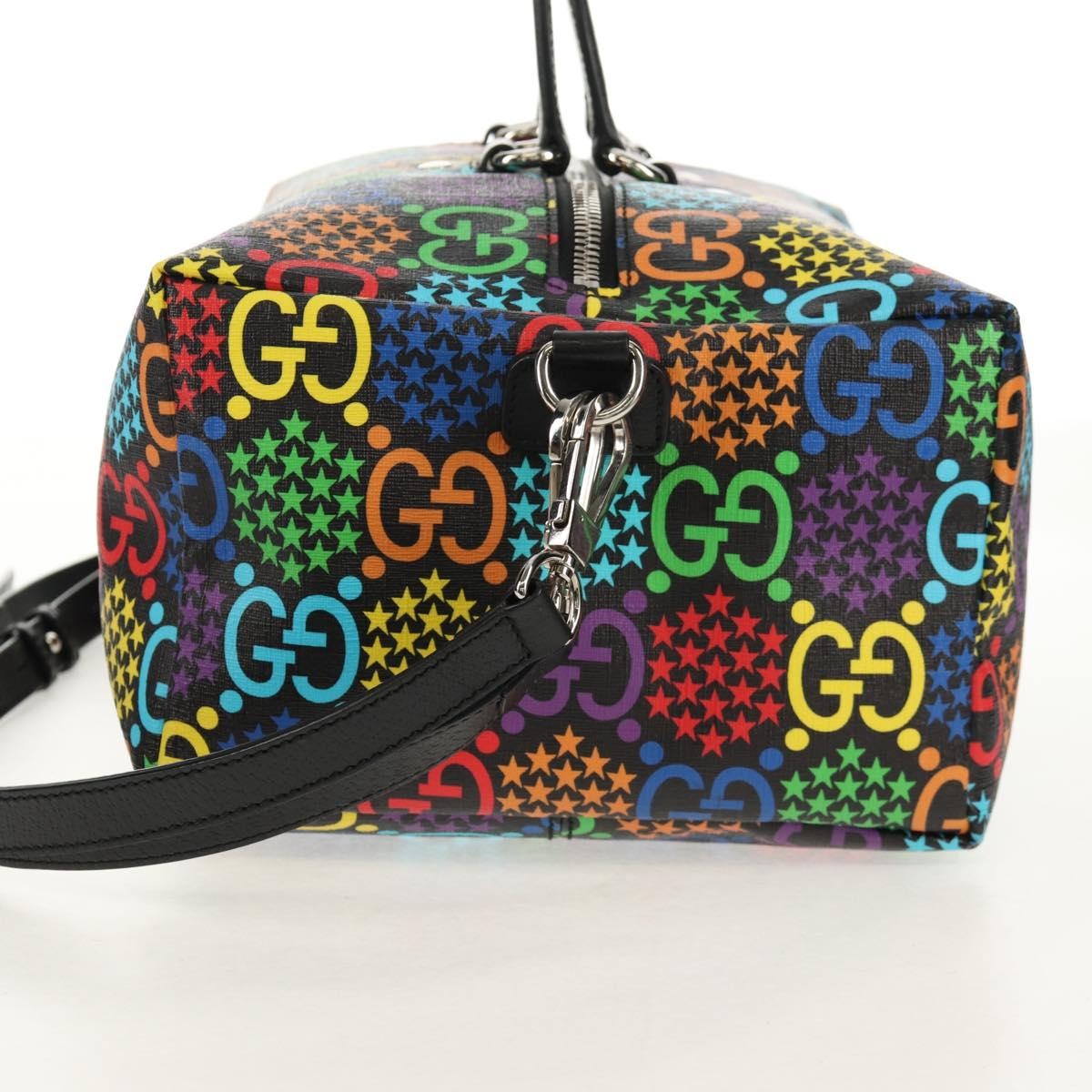 Gucci Convertible Duffle Backpack Psychedelic Print GG Coated Canvas, MULTICOLOUR, PVC, Travel bag