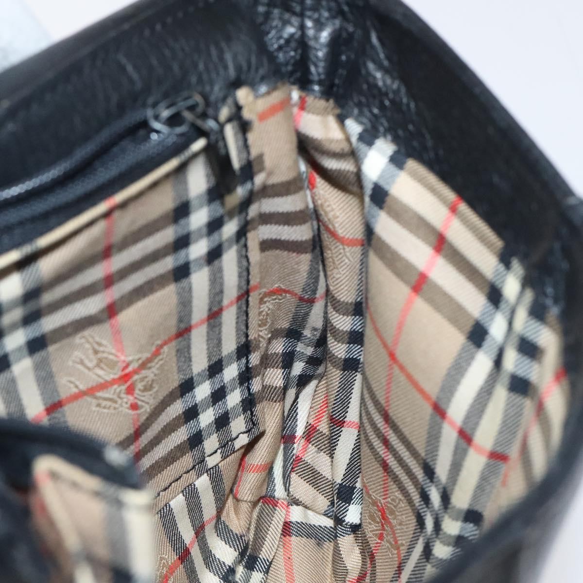 Burberry Flap Shoulder Bag Leather, BLACK, LEATHER, Shoulder bag