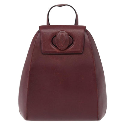 cartier Happy birthday backpack Leather, BURGUNDY, LEATHER, Backpack