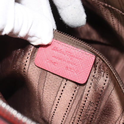 Salvatore Ferragamo Gancini handbag Leather, PINK, LEATHER, Handbag