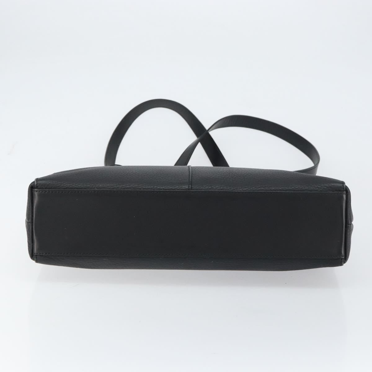 Burberry Vintage Shoulder Bag Leather, BLACK, LEATHER, Shoulder bag