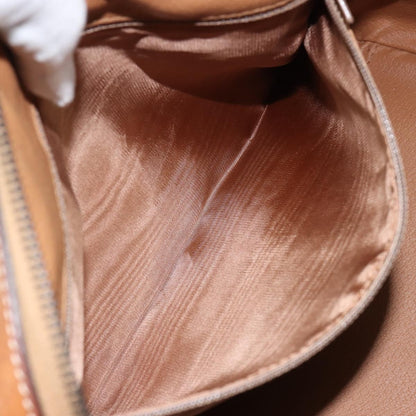 Celine Macadam Handbag Macadam with leather, BROWN, CANVAS, Shoulder bag