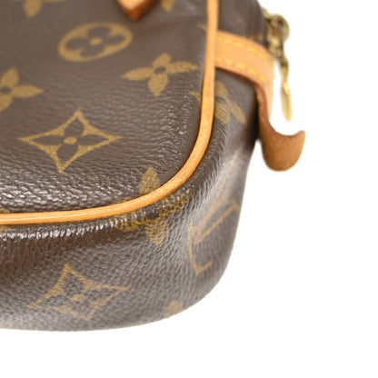 Louis Vuitton Pochette Marly Bandouliere Bag Monogram Canvas, BROWN, CANVAS, Clutche & pouche
