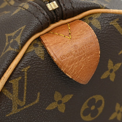 Louis Vuitton Speedy Handbag Monogram Canvas, BROWN, CANVAS, Travel bag