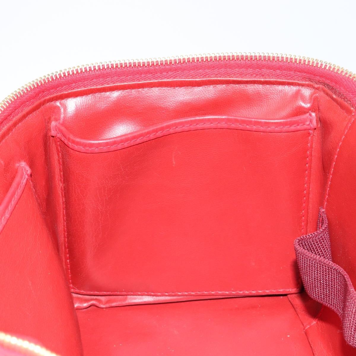 Chanel Vintage Vanity Case Patent, RED, PATENT_LEATHER, Handbag