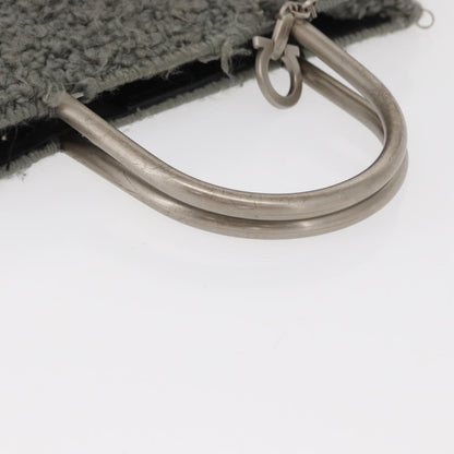 Salvatore Ferragamo Gancini handbag Wool, GRAY, WOOL, Handbag