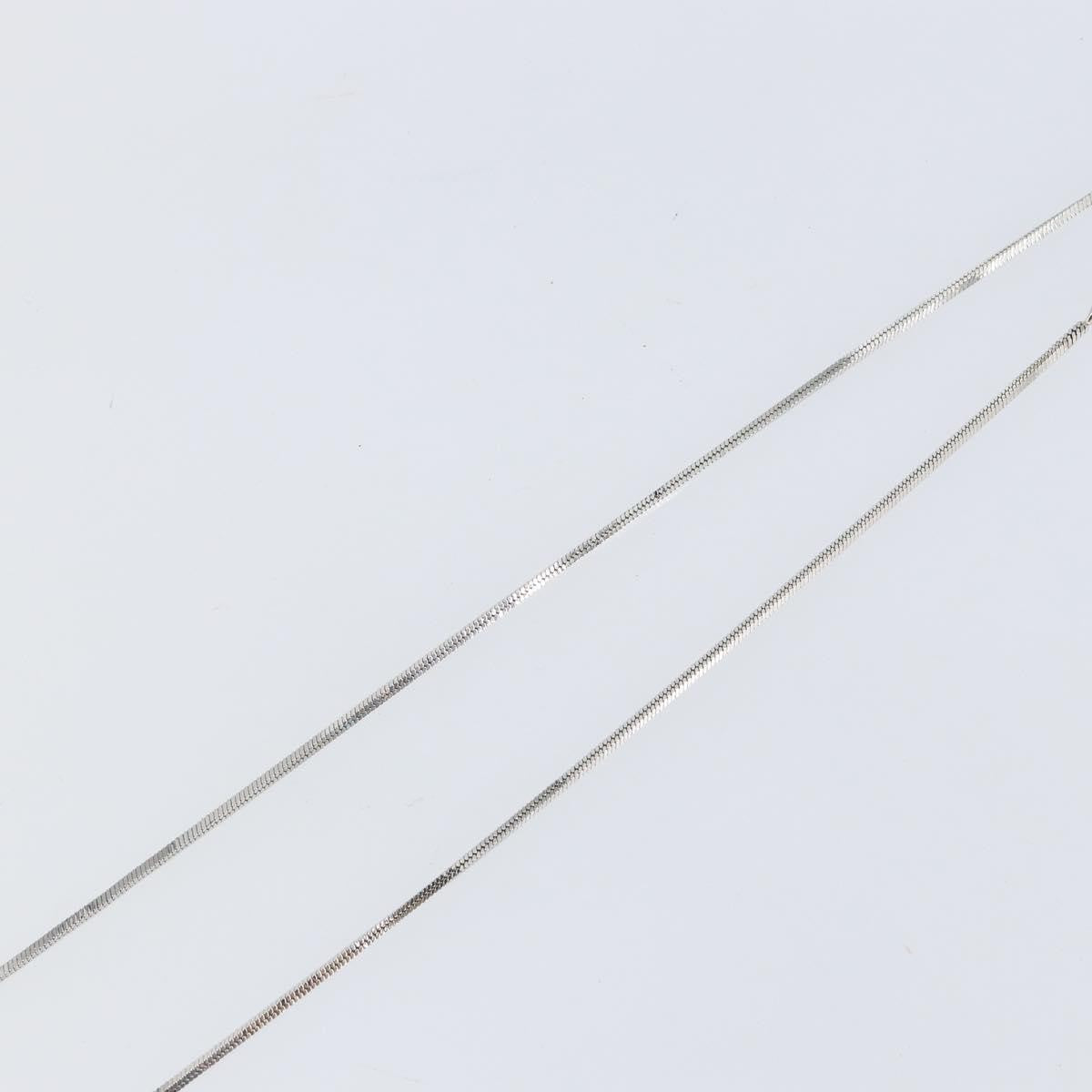 Christian Dior Trotter Motif Necklace Engraved Metal, SILVER, METAL, Necklace