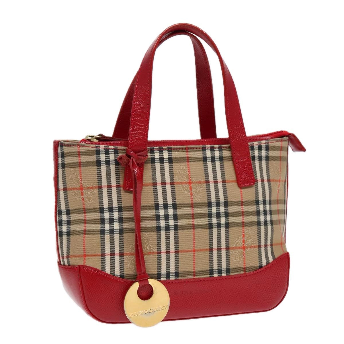 Burberry Nova Check Handbag Nova Check Canvas, BEIGE, CANVAS, Handbag