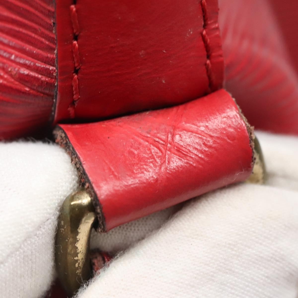 Louis Vuitton Petit Noe Handbag Epi Leather, RED, LEATHER, Handbag