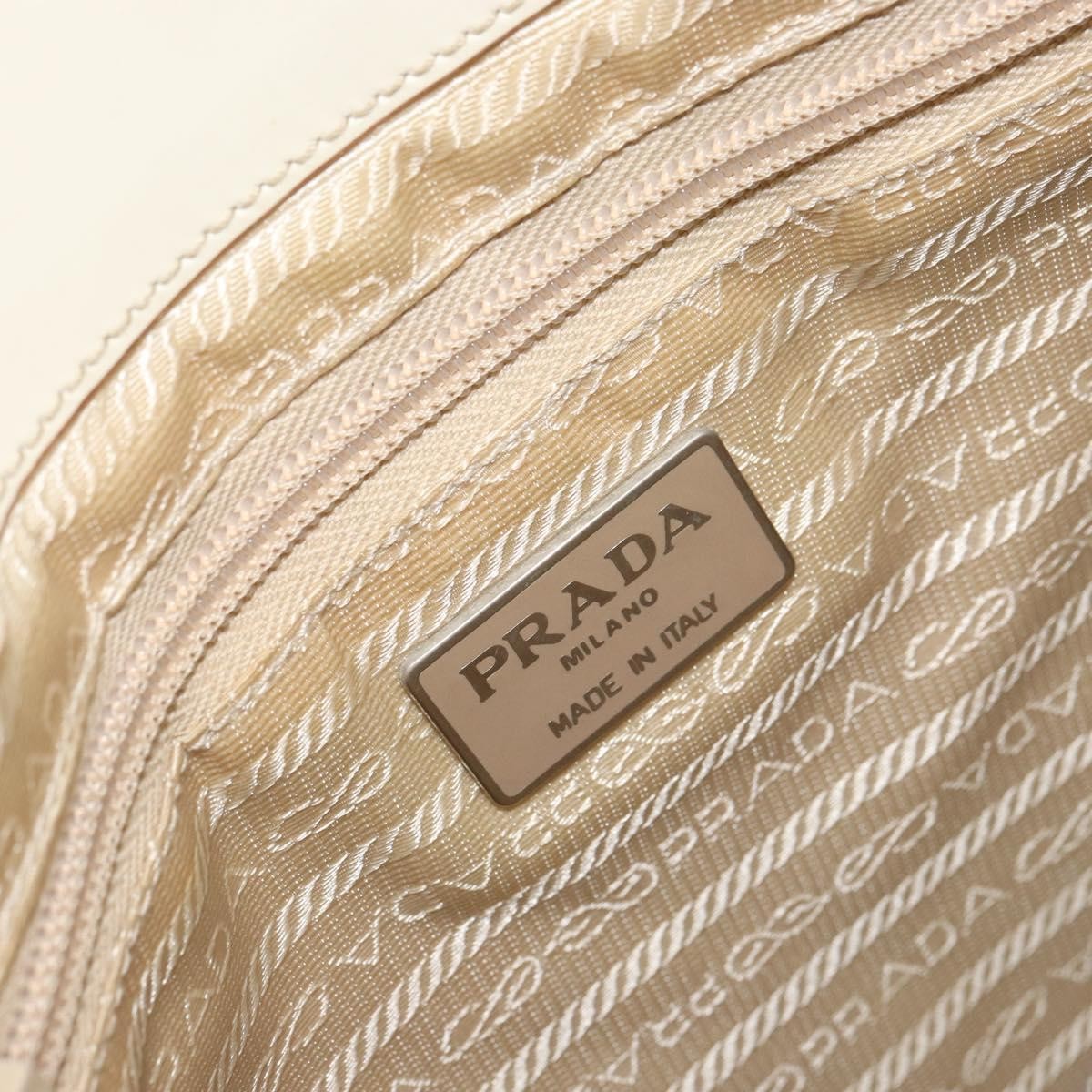 Prada Vintage Shoulder Bag Patent leather, BEIGE, PATENT_LEATHER, Shoulder bag