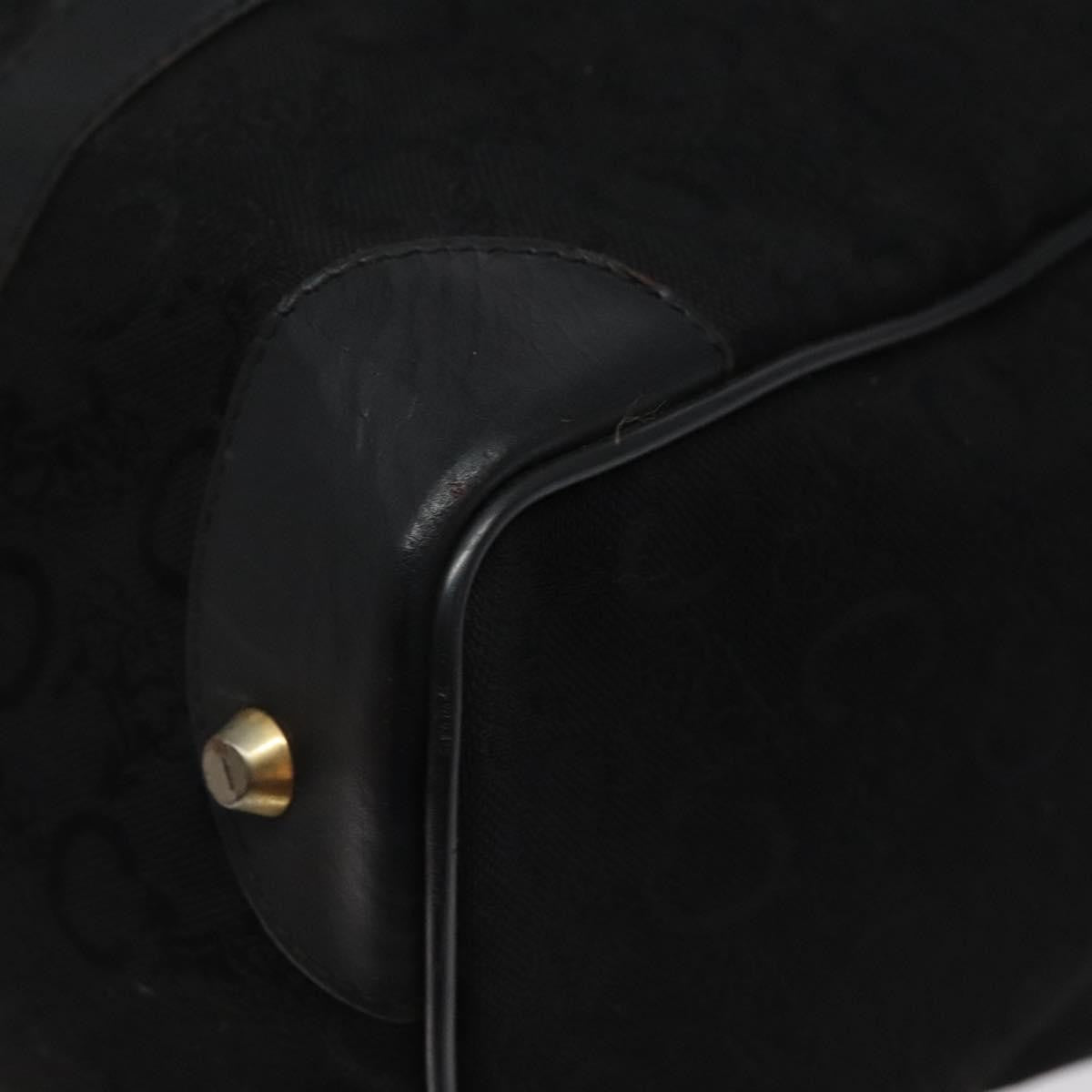 Celine C Sulky Handbag Canvas, BLACK, CANVAS, Handbag