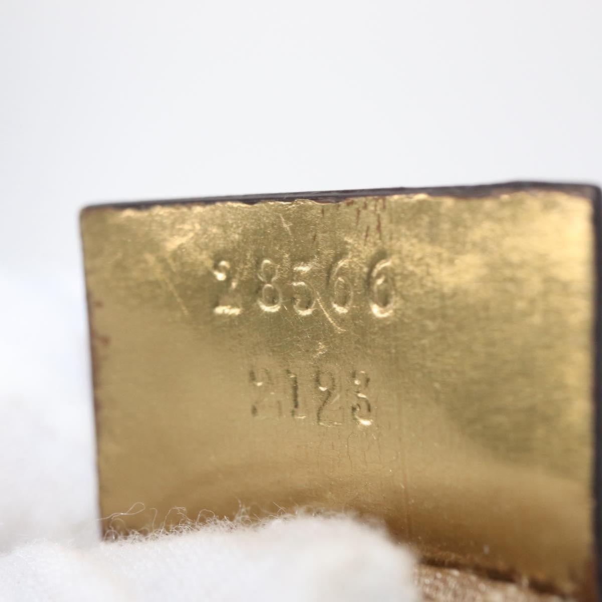 Gucci Vintage Double Belt Bag GG Canvas with Leather, BEIGE, CANVAS, Shoulder bag