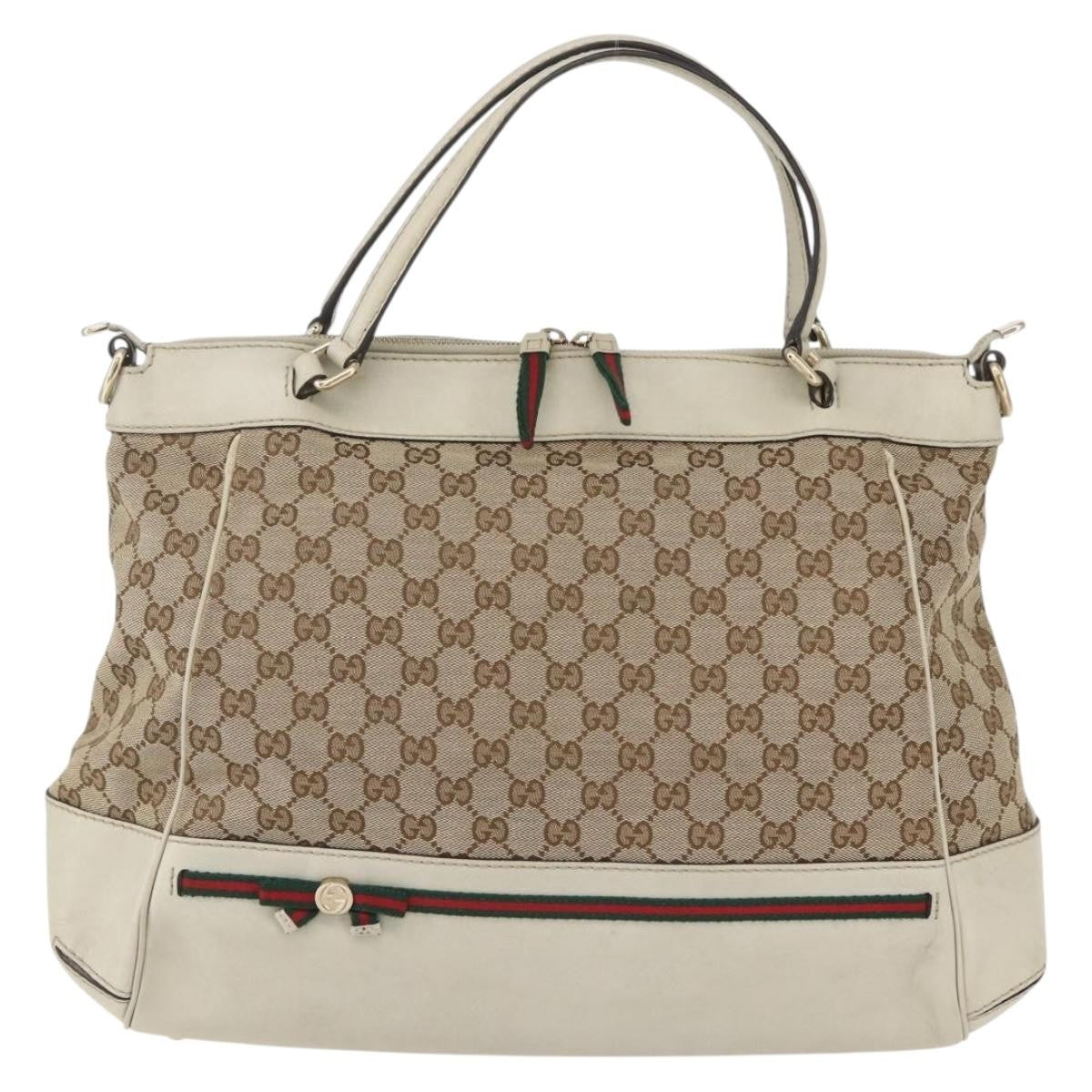 Gucci Mayfair Convertible Tote GG Canvas, BEIGE, CANVAS, Tote bag
