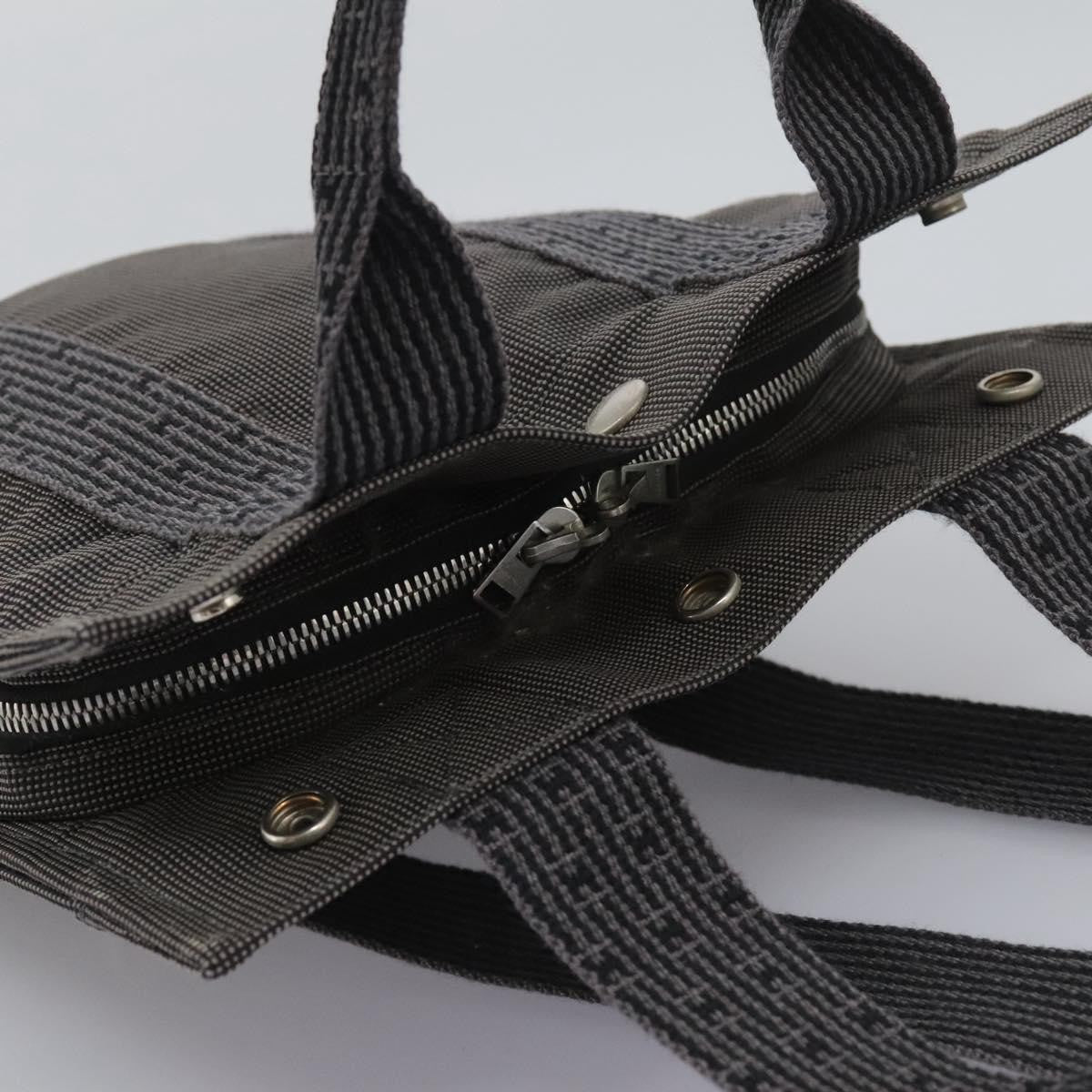 Hermes Herline Backpack Canvas, GRAY, CANVAS, Backpack