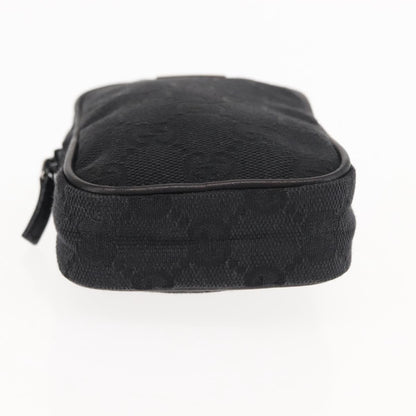 Gucci GG canvas pouch Canvas, BLACK, CANVAS, Clutche & pouche