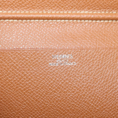 Hermes Agenda A6 Day Planner Housse Leather, Brown, Leather, Wallet