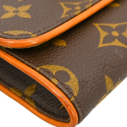 Louis Vuitton Twin Handbag Monogram Canvas, Brown, Canvas, Clutch