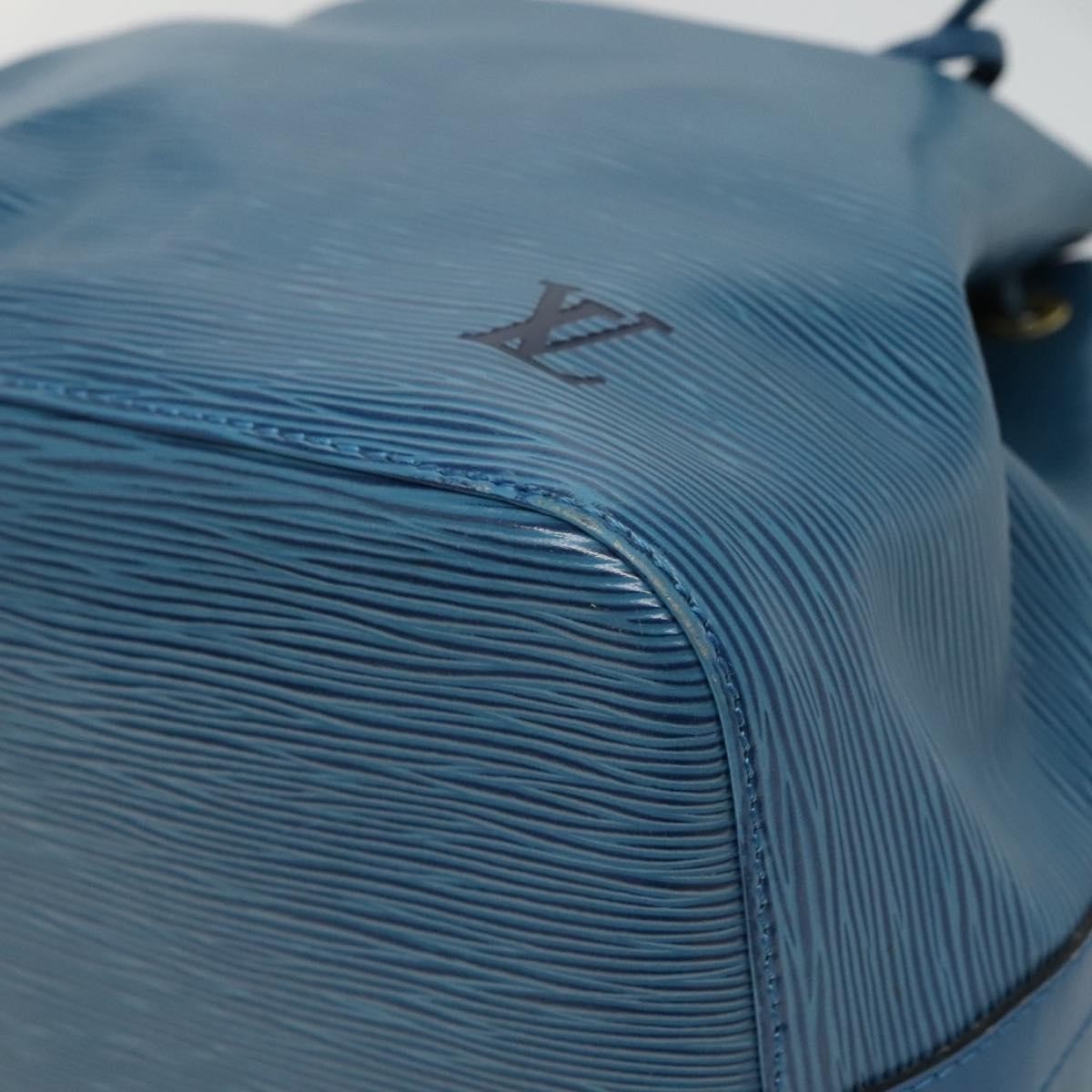 Louis Vuitton Petit Noe Handbag Epi Leather, BLUE, LEATHER, Handbag