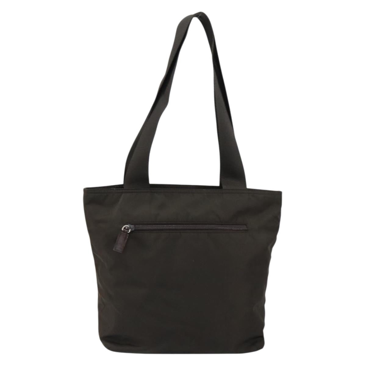 Prada Vintage Zip Tote Tessuto, KHAKI, NYLON, Tote bag
