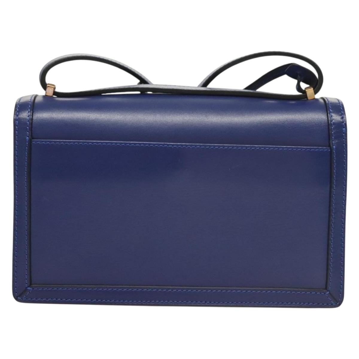 Loewe Barcelona Shoulder Bag Leather, BLUE, LEATHER, Shoulder bag