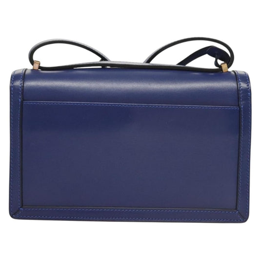 Loewe Barcelona Shoulder Bag Leather, BLUE, LEATHER, Shoulder bag