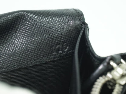 Prada Continental Wallet Tessuto, BLACK, NYLON, Wallets