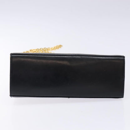 Salvatore Ferragamo Gancini Shoulder Bag Leather, NAVY, LEATHER, Shoulder bag