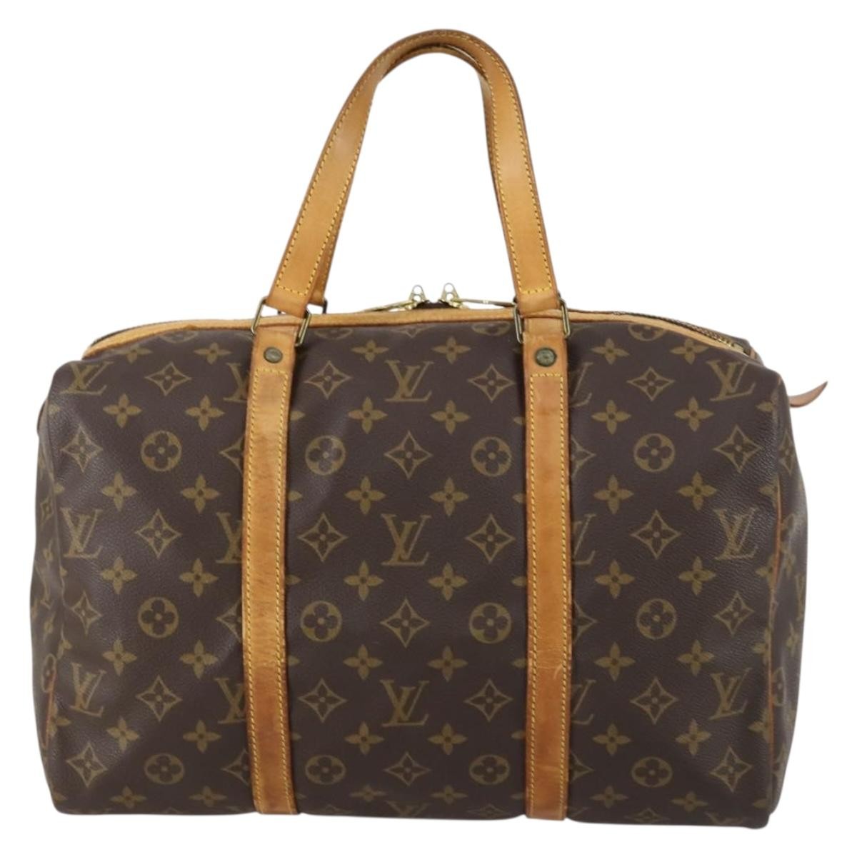 Louis Vuitton Sac Souple Handbag Monogram Canvas, BROWN, CANVAS, Travel bag