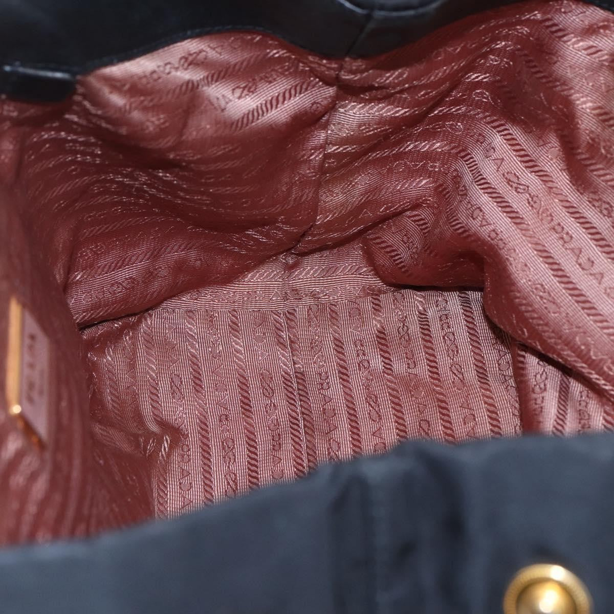 Prada Bow Tote Tessuto, BLACK, NYLON, Handbag