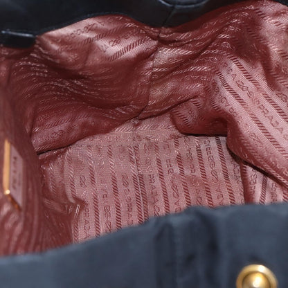 Prada Bow Tote Tessuto, BLACK, NYLON, Handbag