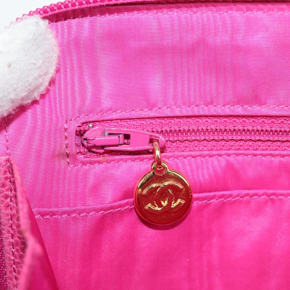 Chanel Vintage Clutch Bag Quilted Leather, PINK, LEATHER, Clutche & pouche