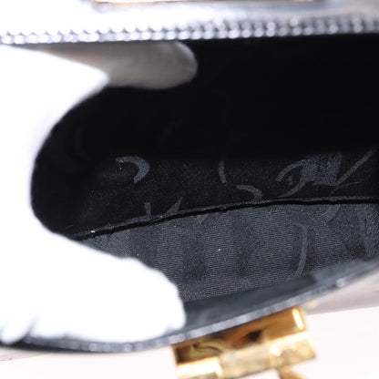 Salvatore Ferragamo Gancini Convertible Top Handle Bag Leather, BLACK, LEATHER, Handbag