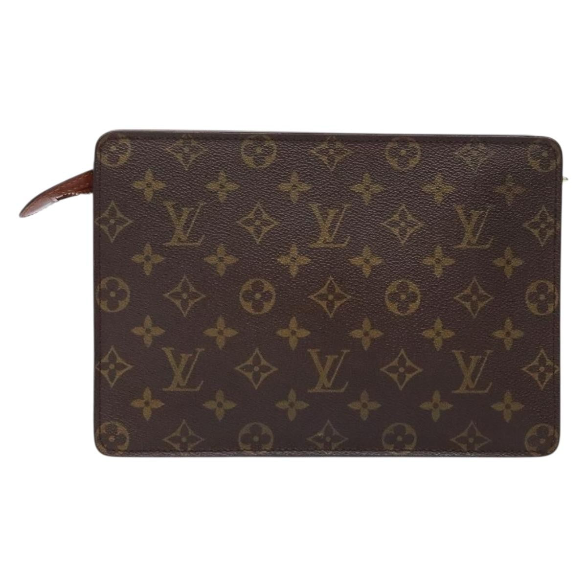 Louis Vuitton Pochette Homme Monogram Canvas, BROWN, CANVAS, Clutche & pouche