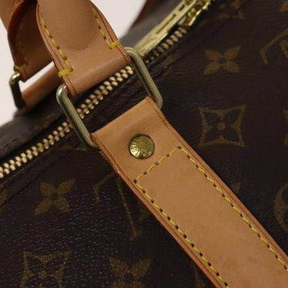 Louis Vuitton Keepall Bag Monogram Canvas, BROWN, CANVAS, Travel bag