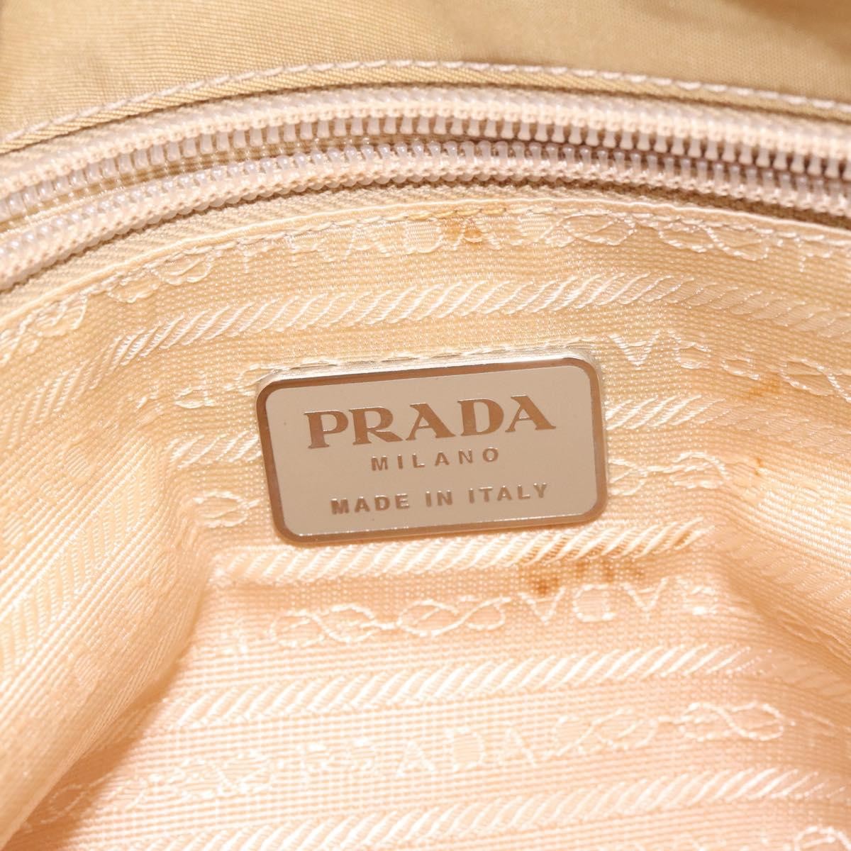 Prada Vintage Tote Tessuto, BEIGE, NYLON, Tote bag