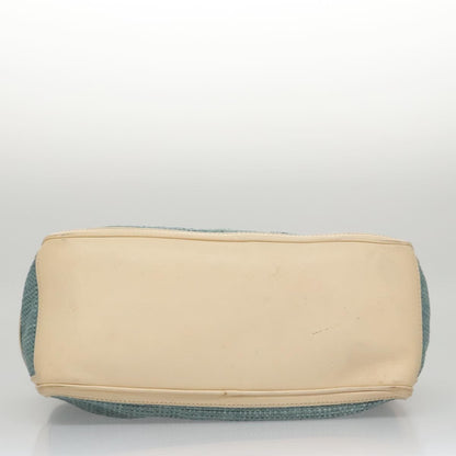 Celine Boogie Satchel Leather, BLUE, LEATHER, Handbag