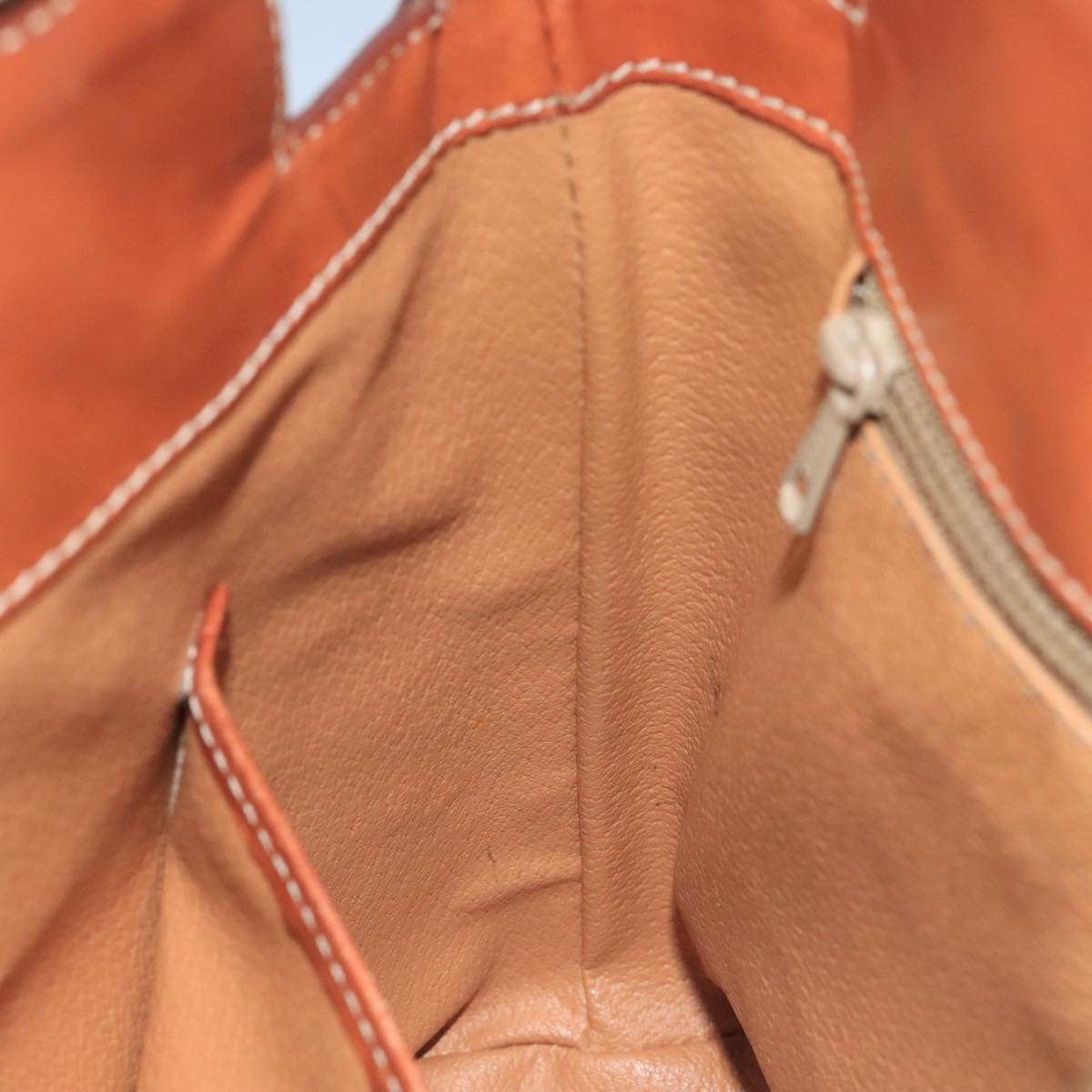 Celine Macadam Handbag Macadam with leather, BROWN, CANVAS, Handbag