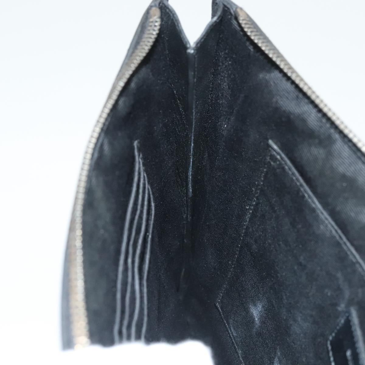 Saint Laurent Stars Zip Pouch Leather, BLACK, LEATHER, Clutche & pouche