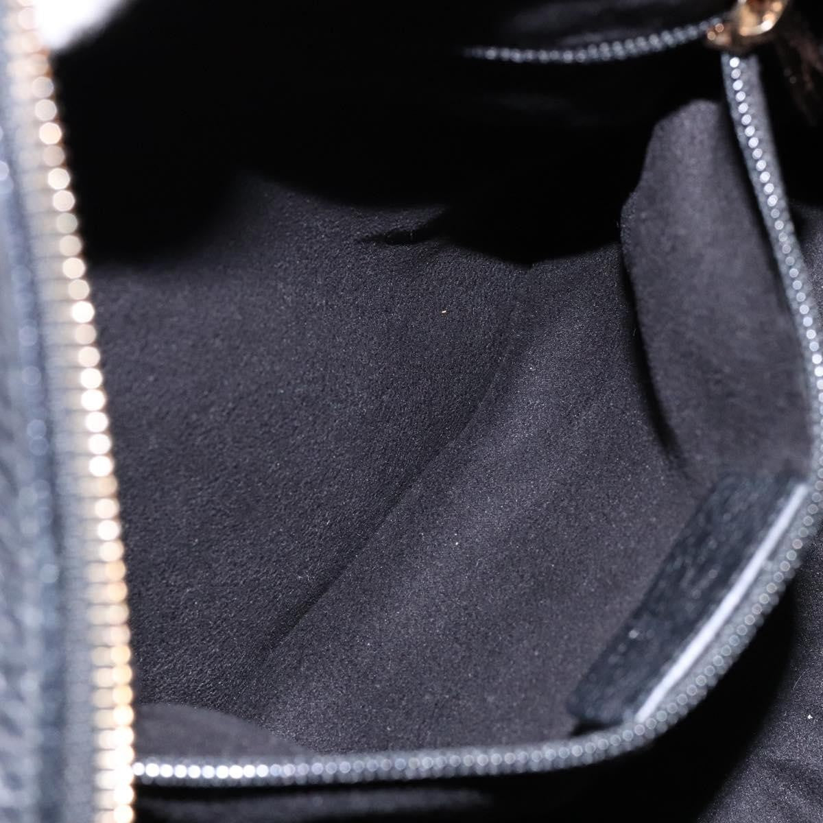 Salvatore Ferragamo Gancini handbag Leather, BLACK, LEATHER, Handbag