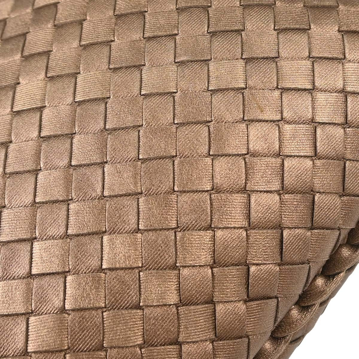 Bottega Veneta Intrecciato Handbag Leather, Metallic, Leather, Handbag