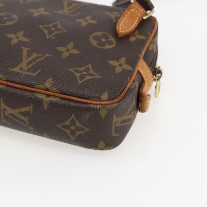 Louis Vuitton Pochette Marly Bandouliere Bag Monogram Canvas, BROWN, CANVAS, Clutche & pouche