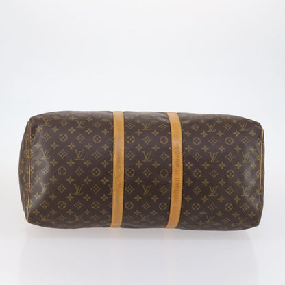 Louis Vuitton Keepall Bag Monogram Canvas, BROWN, CANVAS, Travel bag