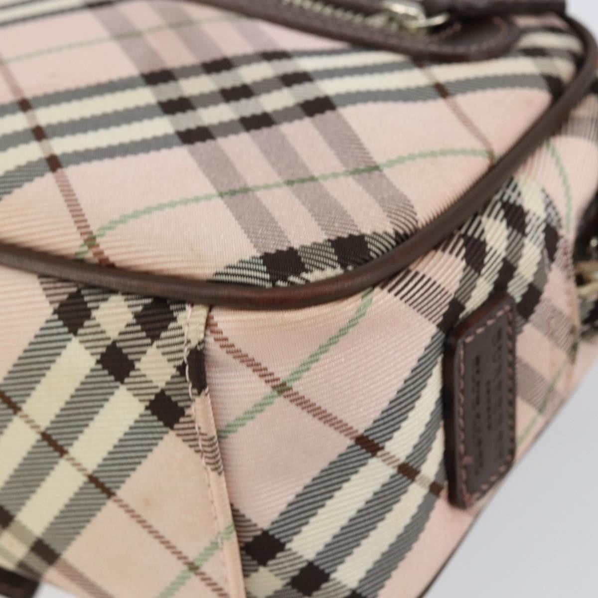 Burberry Nova Check Blue Label Nylon, PINK, CANVAS, Travel bag