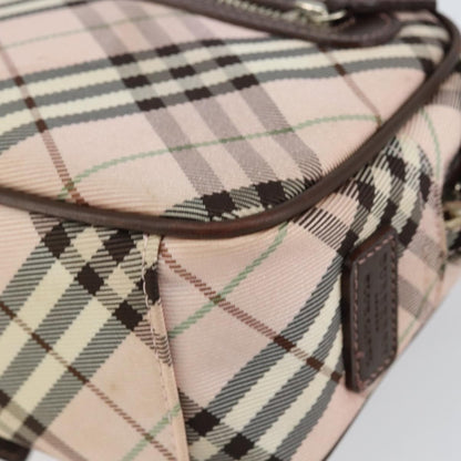 Burberry Nova Check Blue Label Nylon, PINK, CANVAS, Travel bag