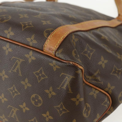 Louis Vuitton Shopping Sac Handbag Monogram Canvas, BROWN, CANVAS, Tote bag