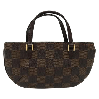 Louis Vuitton Manosque Pochette Damier, Brown, Canvas, Clutch