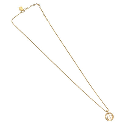 Christian Dior CD Pendant Necklace Gold-plated, GOLD, METAL, Necklace