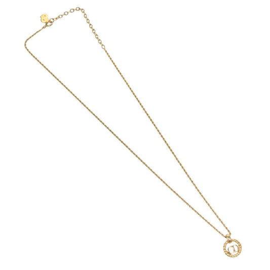 Christian Dior CD Pendant Necklace Gold-plated, GOLD, METAL, Necklace