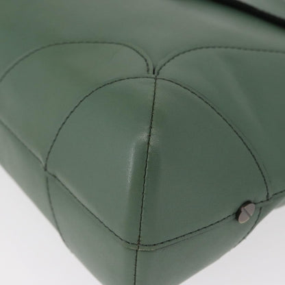 Chloe Vintage Flap shoulder bag Leather, GREEN, LEATHER, Shoulder bag